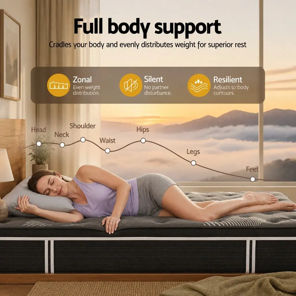 35cm King Mattress with Euro Top