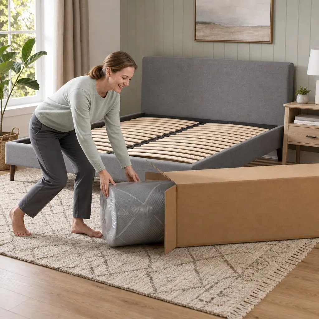 King Size Mattress for Master Bedroom 26cm Firm Pocket Spring Dark Grey