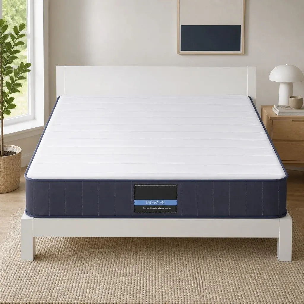 King Size Mattress 20cm Pocket Spring Firm Support Breathable Knitted Fabric
