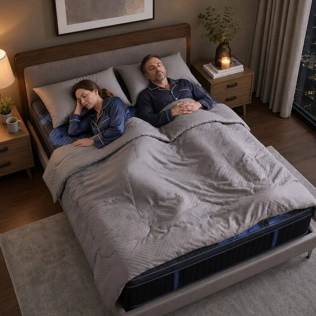 Double Hybrid Mattress 34cm Cooling Gel Memory Foam Pocket Spring Medium Firm