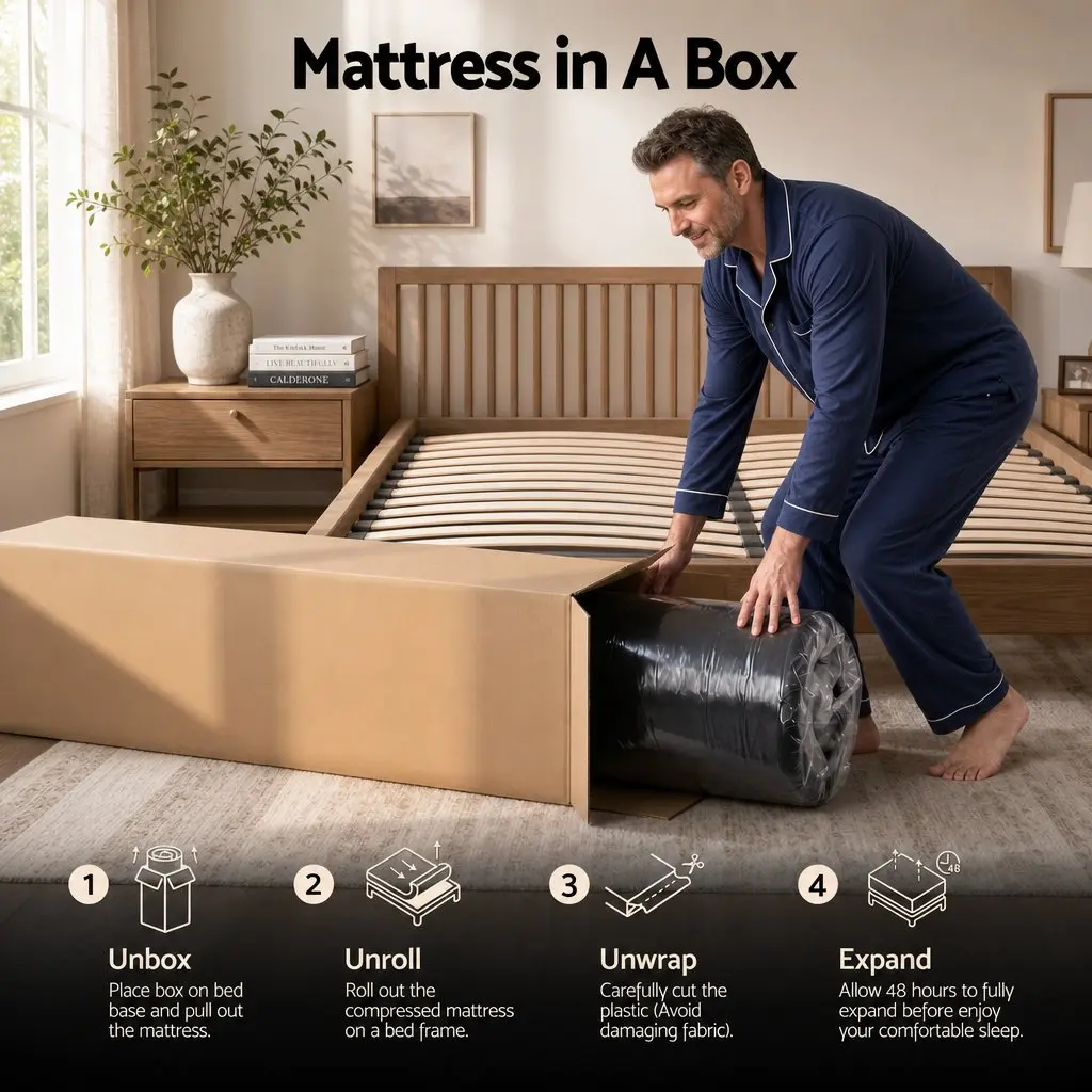 Double Hybrid Mattress 34cm Cooling Gel Memory Foam Pocket Spring Medium Firm
