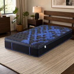 34cm King Single Hybrid Mattress with Gel Memory Foam