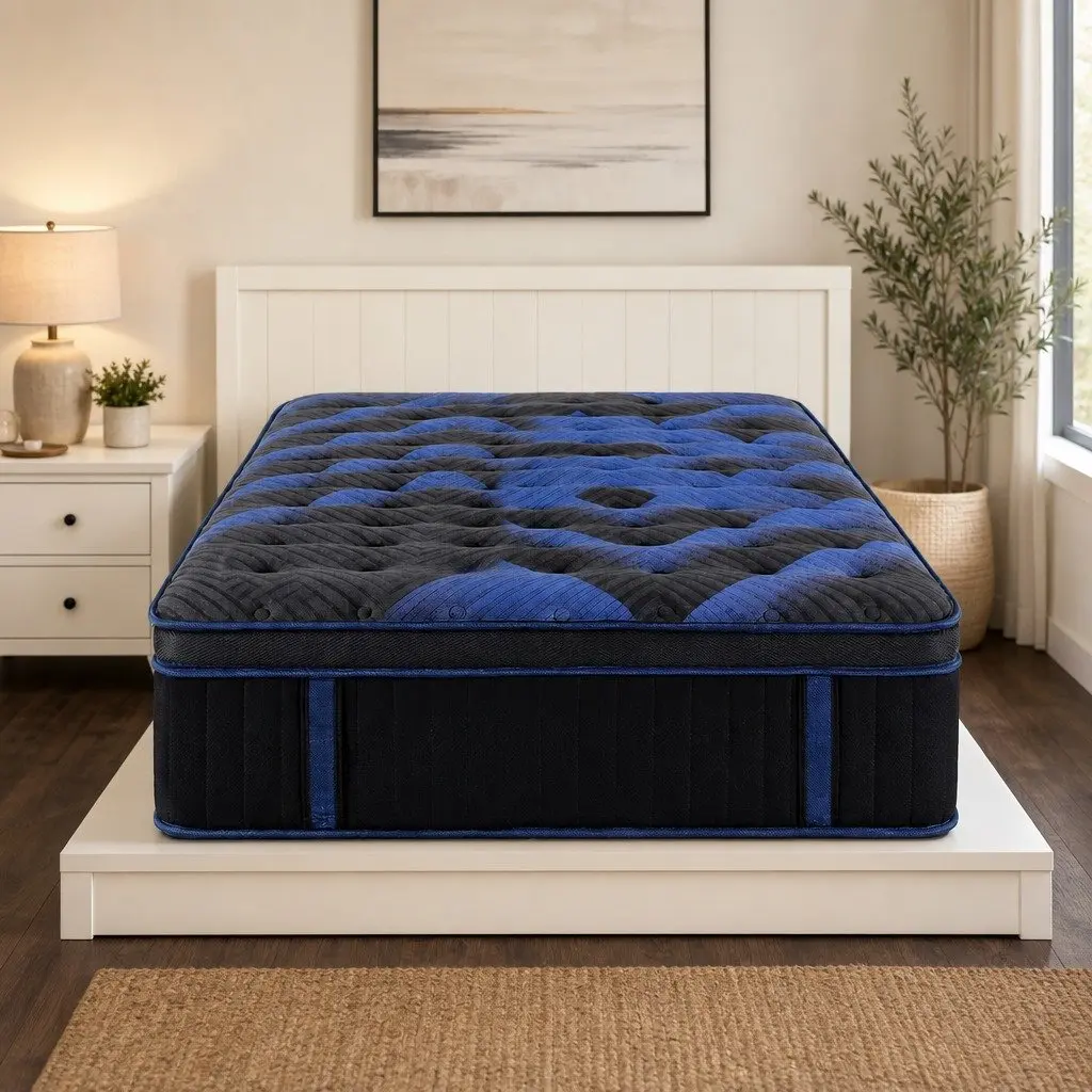 King Single Mattress Cooling Gel Memory Foam Pocket Spring Support 34cm