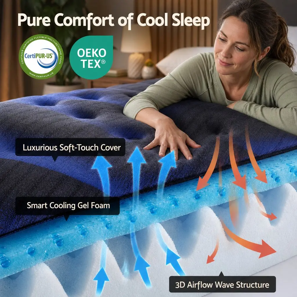 Queen Hybrid Mattress 34cm Thickness