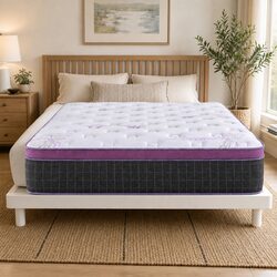Double Euro Top Mattress: 35cm Firm with Pocket Springs