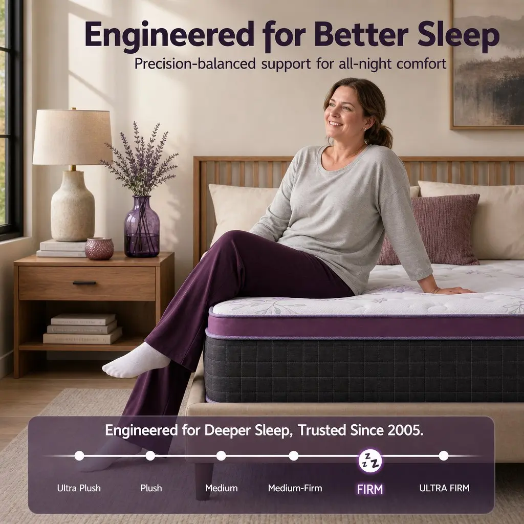 King Single Mattress Euro Top Firm 35cm Thick