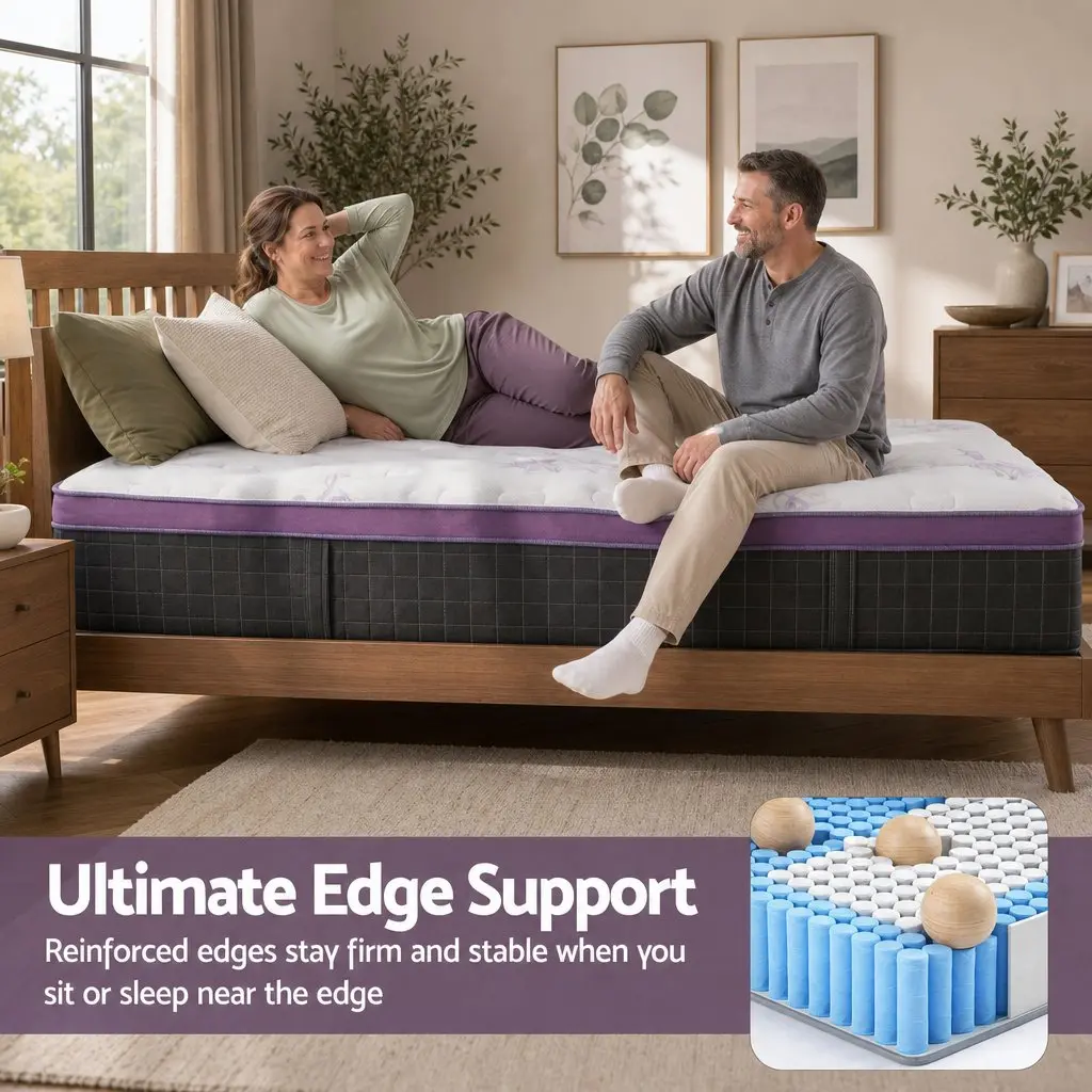 King Single Mattress Euro Top Firm 35cm Thick
