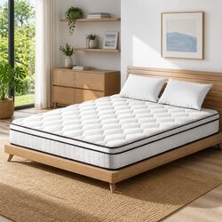 Queen Size Mattress - 22cm Medium Firm Euro Top Details