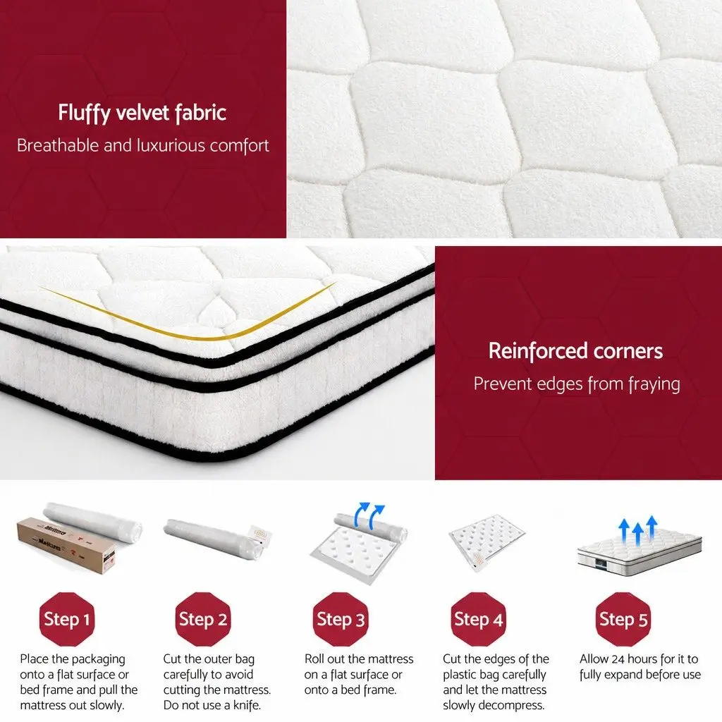 22cm Medium Firm Single Mattress