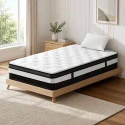 King Single Mattress Specifications: 30cm Thick and White