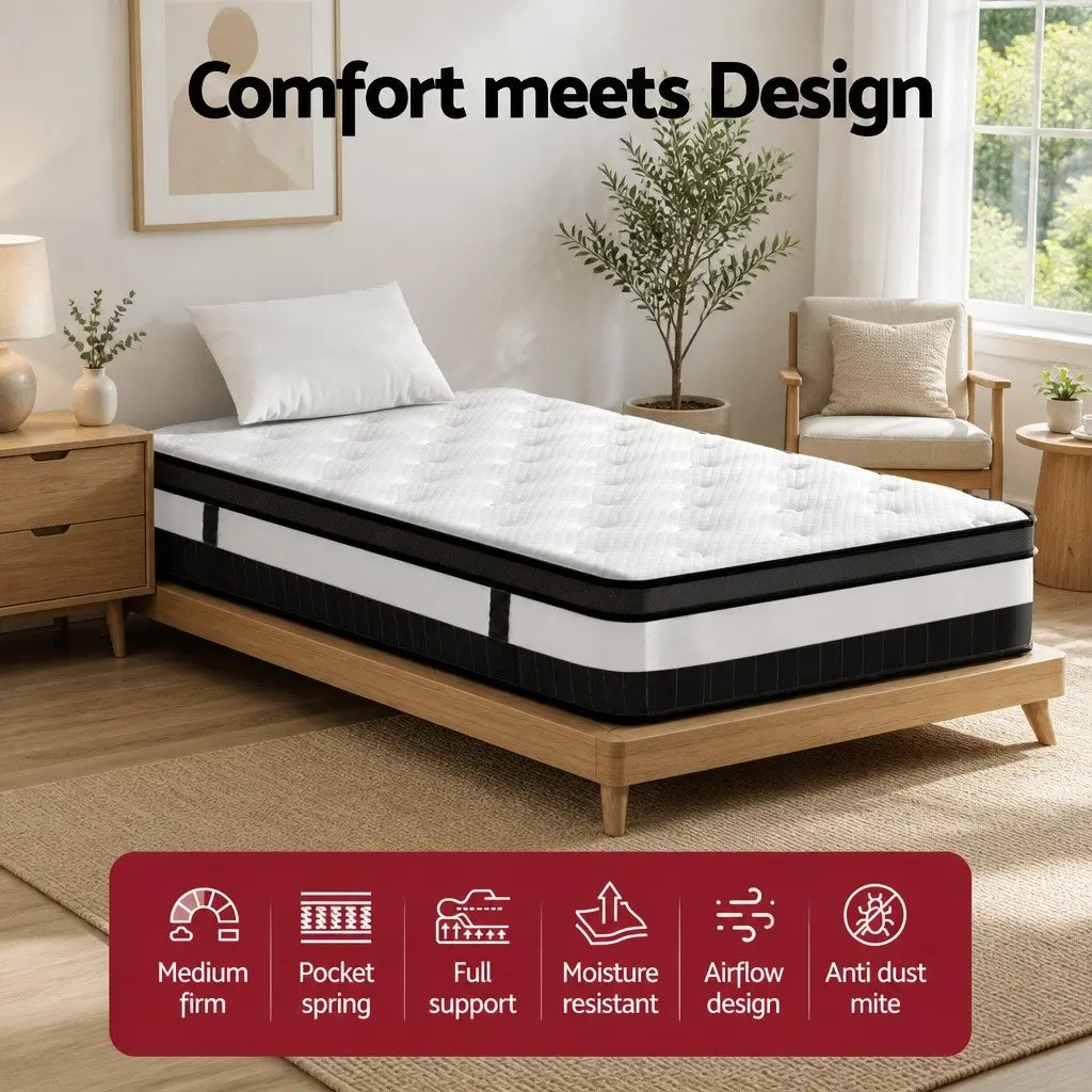 30cm Single Mattress with Pocket Springs