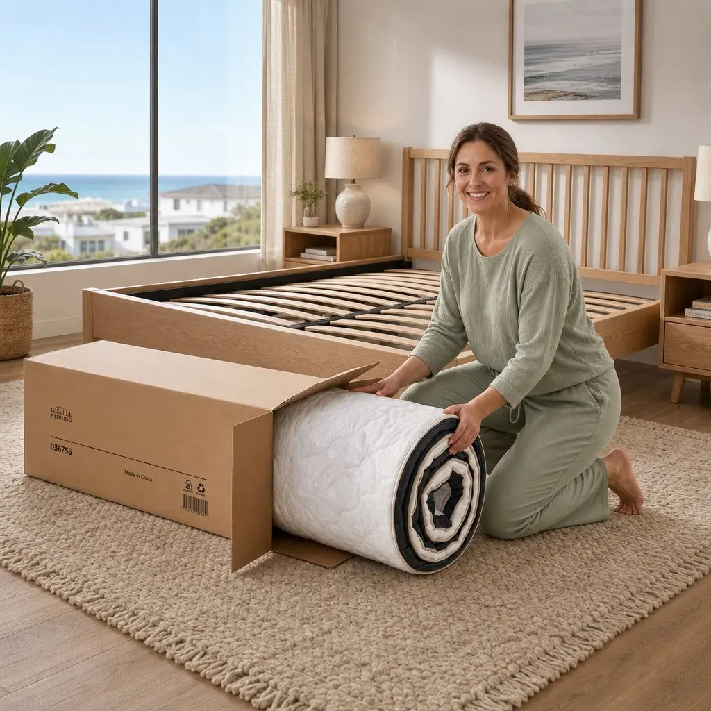 King Size Mattress 35cm Firm Pocket Spring Copper Memory Foam Euro Top Sleep