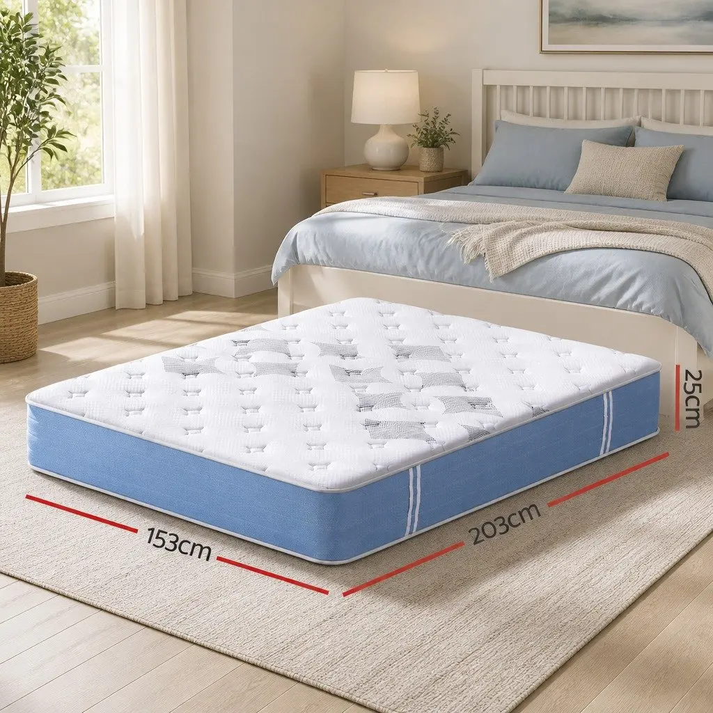 Queen Mattress 25cm Pocket Spring