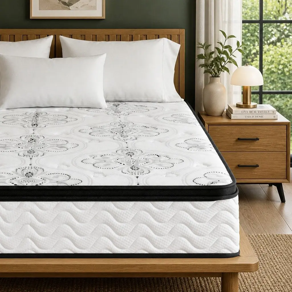 Double Mattress Euro Top 30cm Medium Firm for Bedroom