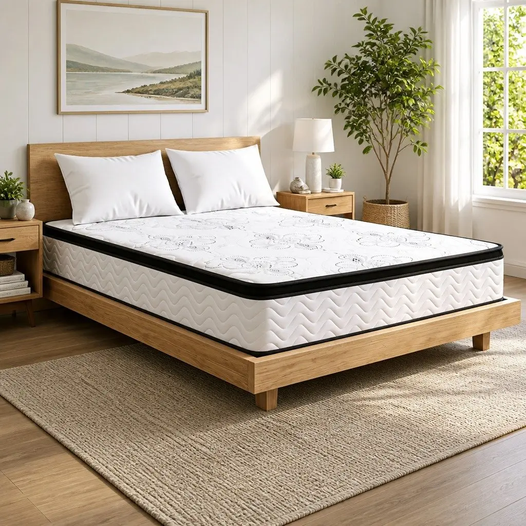 Double Mattress Euro Top 30cm Medium Firm for Bedroom