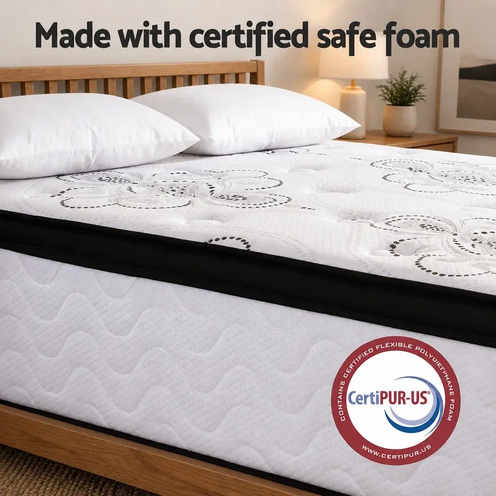 Double Mattress Euro Top 30cm Medium Firm for Bedroom