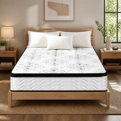 King Size Mattress Specifications: 30cm Euro Top Design