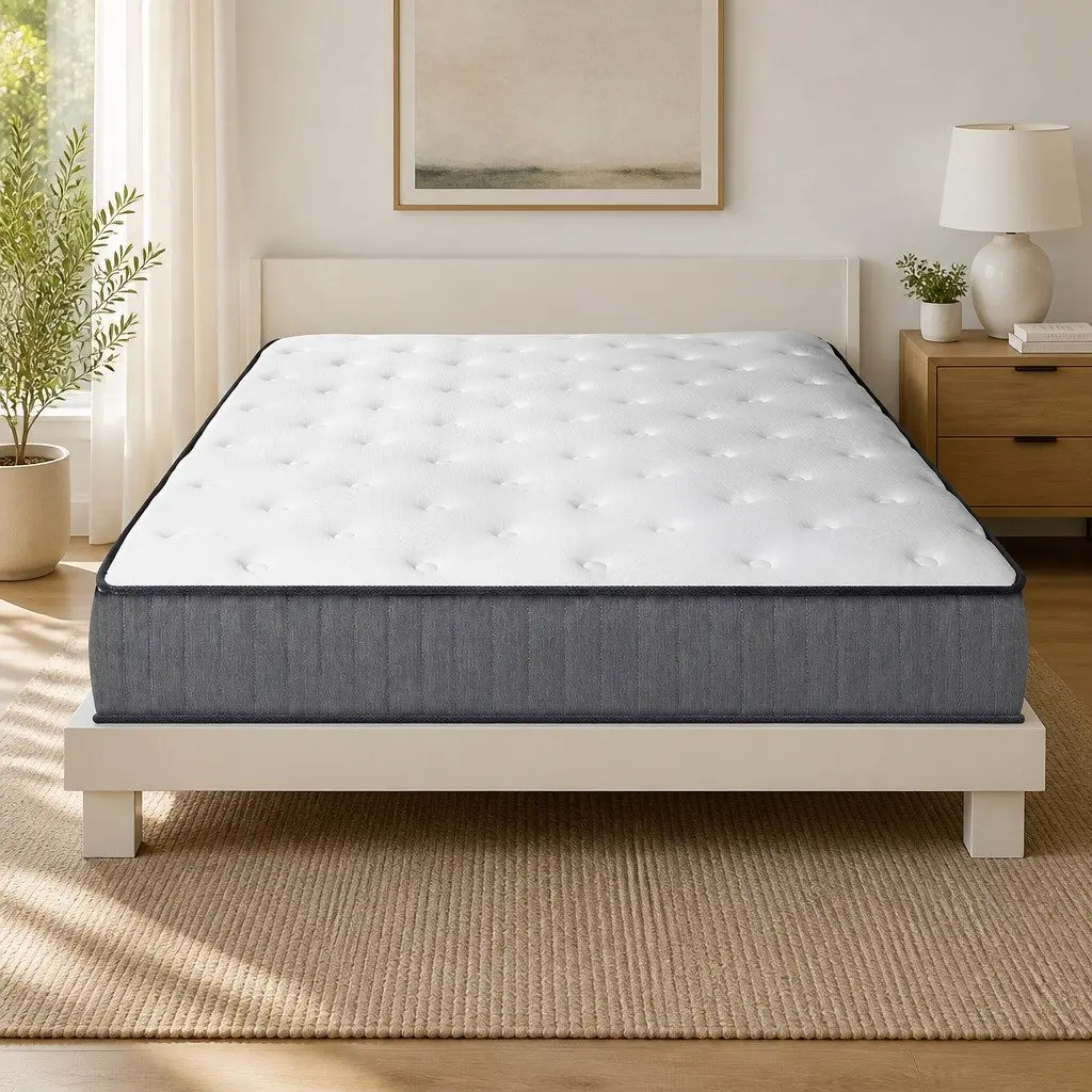 Double Mattress for Bedroom 23cm Extra Firm Support Hypoallergenic Dust Mite Resistant