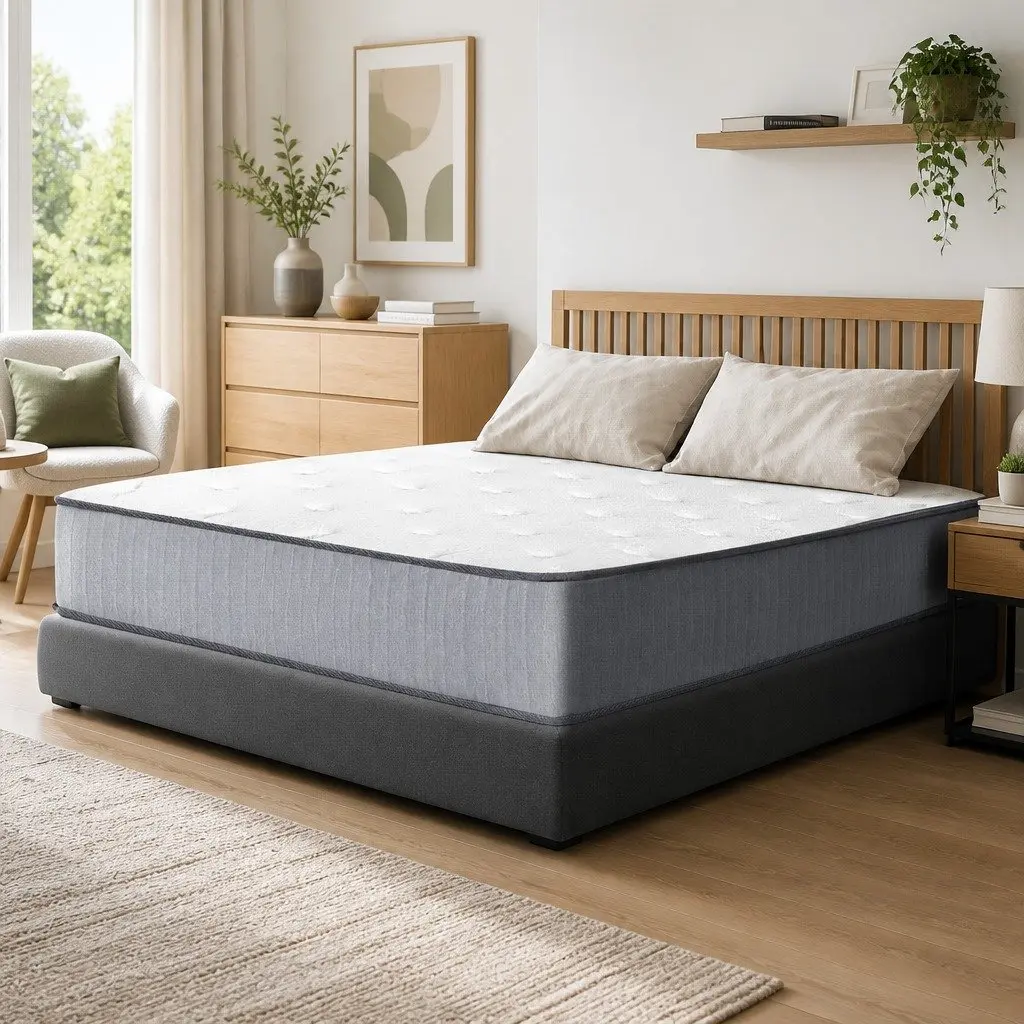 Double Mattress for Bedroom 23cm Extra Firm Support Hypoallergenic Dust Mite Resistant