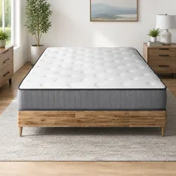 23cm King Size Mattress - Extra Firm Support, Hypoallergenic