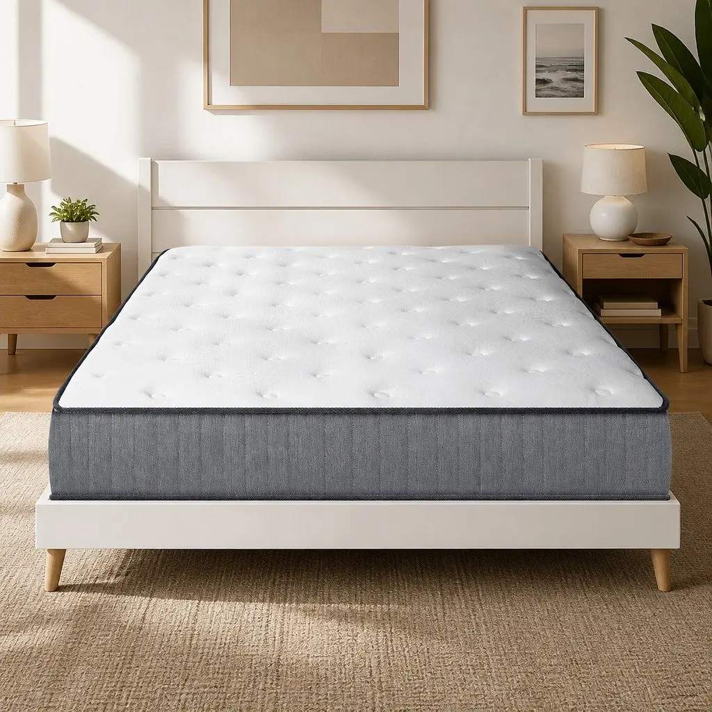 King Size Mattress for Sleep 23cm Extra Firm Tight Top Coil Spring Hypoallergenic