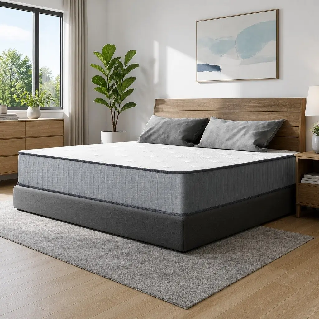 King Size Mattress for Sleep 23cm Extra Firm Tight Top Coil Spring Hypoallergenic