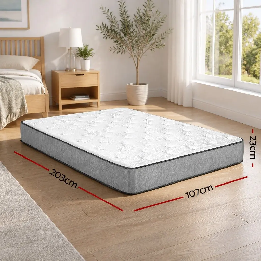 Extra Firm King Single Mattress Tight Top 23cm Hypoallergenic Comfort Support