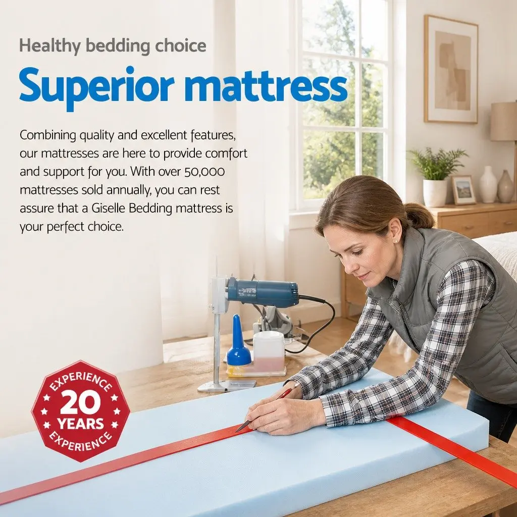 Double Mattress for Supportive Sleep 190cm x 137cm x 24cm Ultra Firm Tight Top Pocket Spring Grey