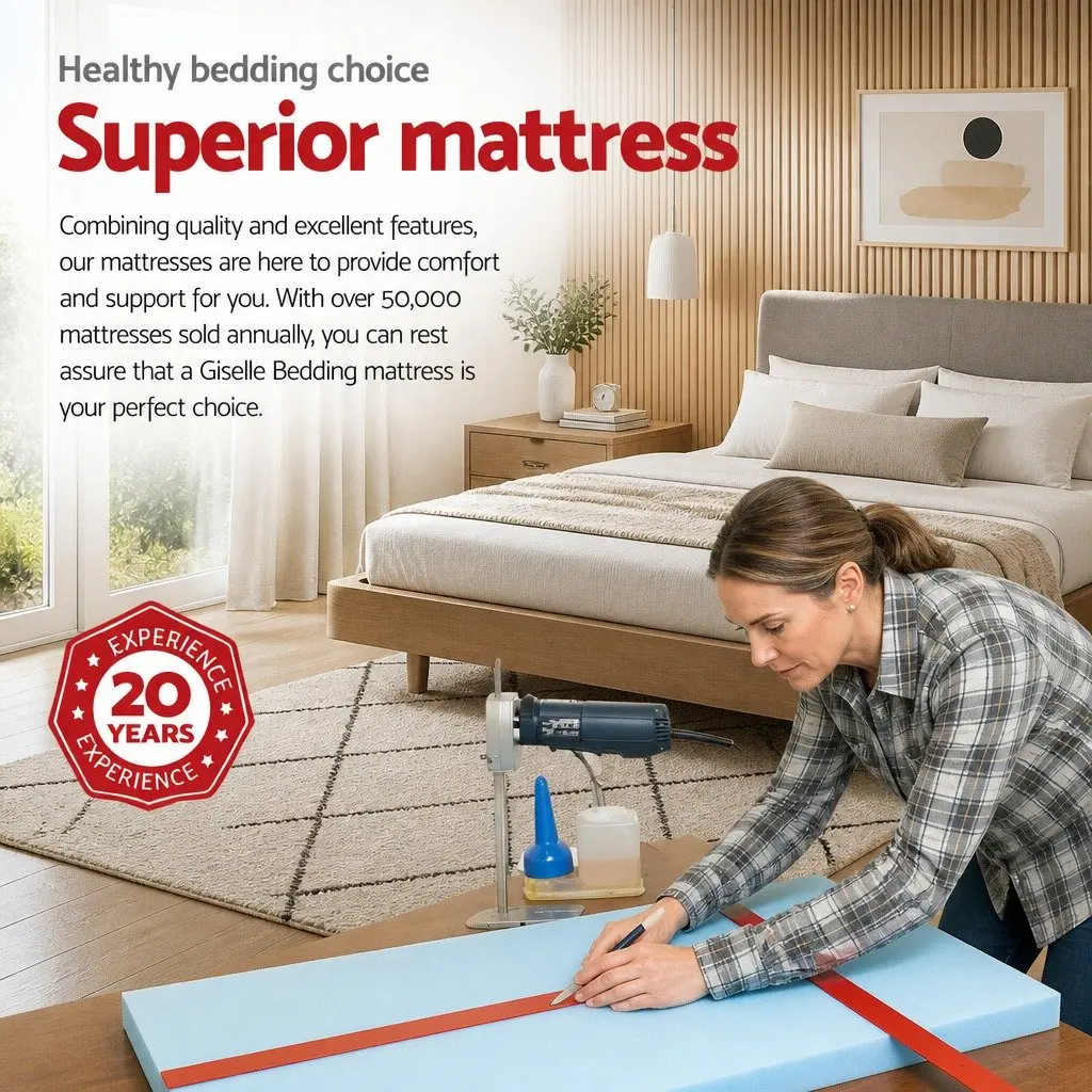 Single Mattress Ultra Firm Grey 24cm Tight Top Pocket Spring Support Sleep