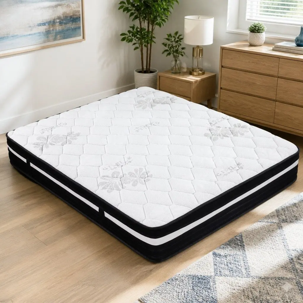 King Size Mattress for Bedroom 28cm Ultra Firm Euro Top Pocket Spring Hypo-allergenic