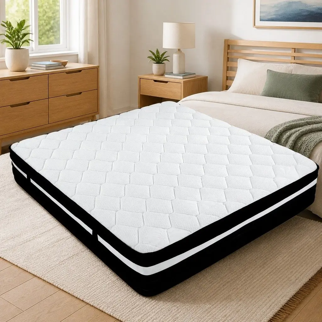 King Single Mattress 28cm Ultra Firm Pocket Spring Bed Hypoallergenic Support