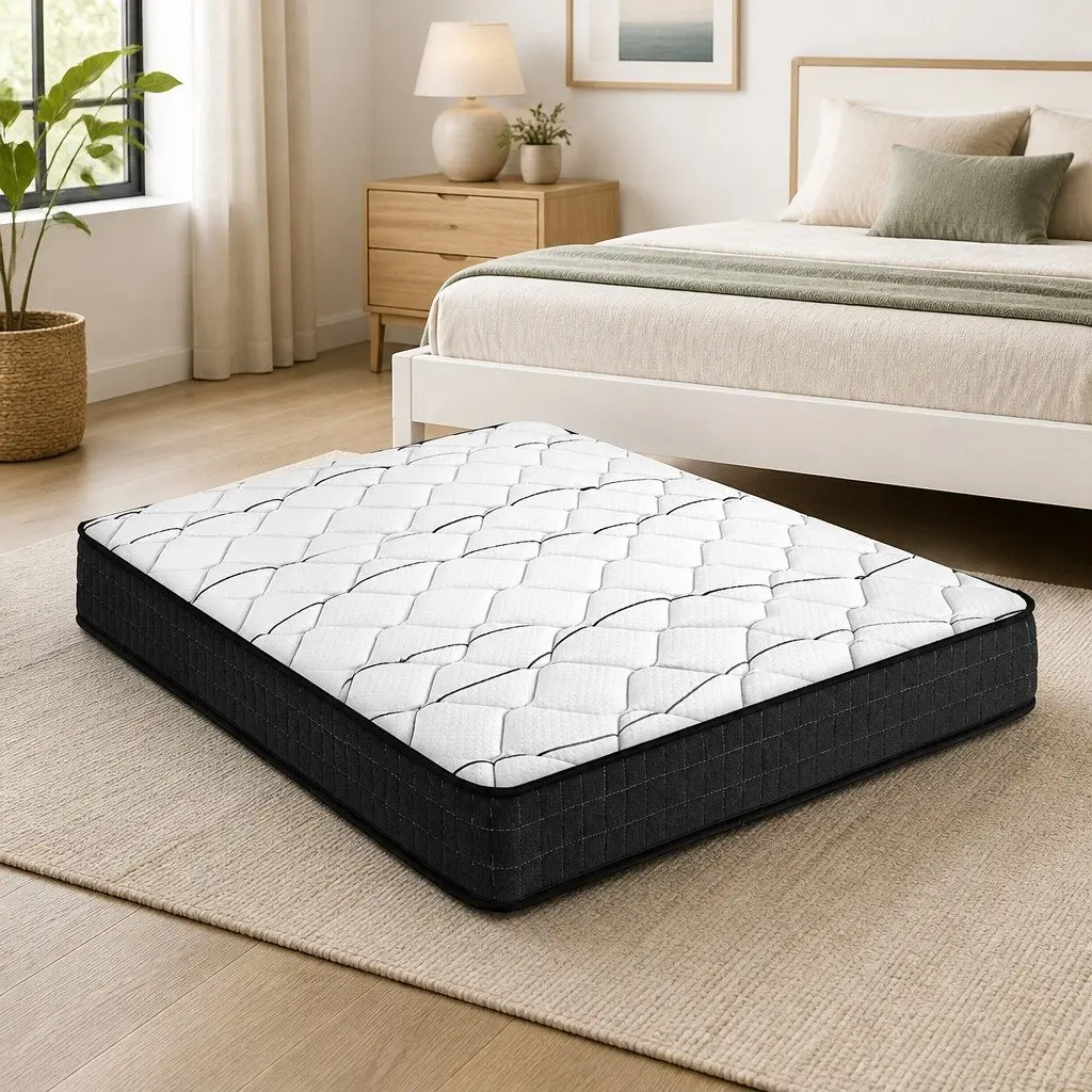 Queen Mattress 16cm Medium Firm Bonnell Spring
