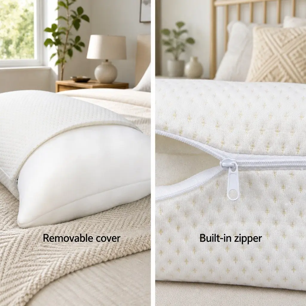 Memory Foam Pillow Twin Pack 19cm Thick White Contour Neck Support Sleeping Pair