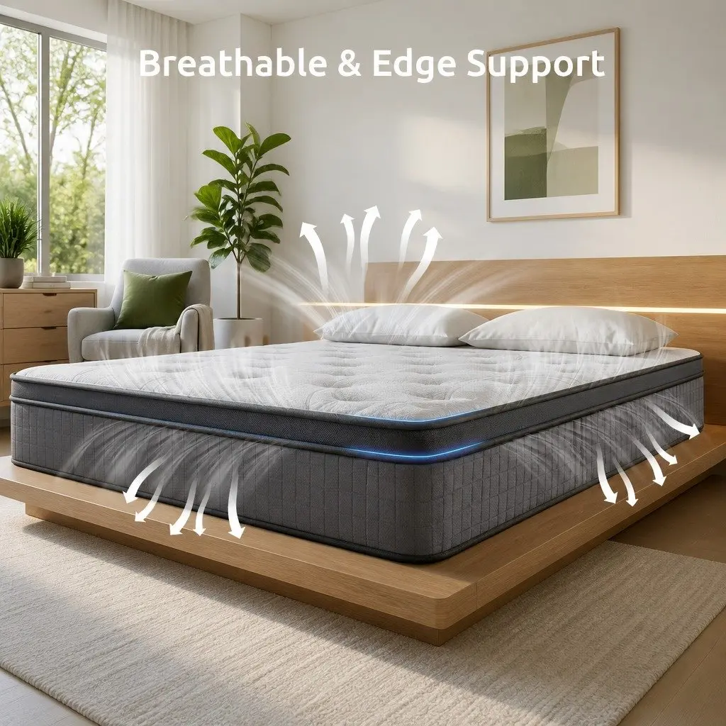 Double Mattress 33cm 7-Zone Pocket Spring Extra Firm