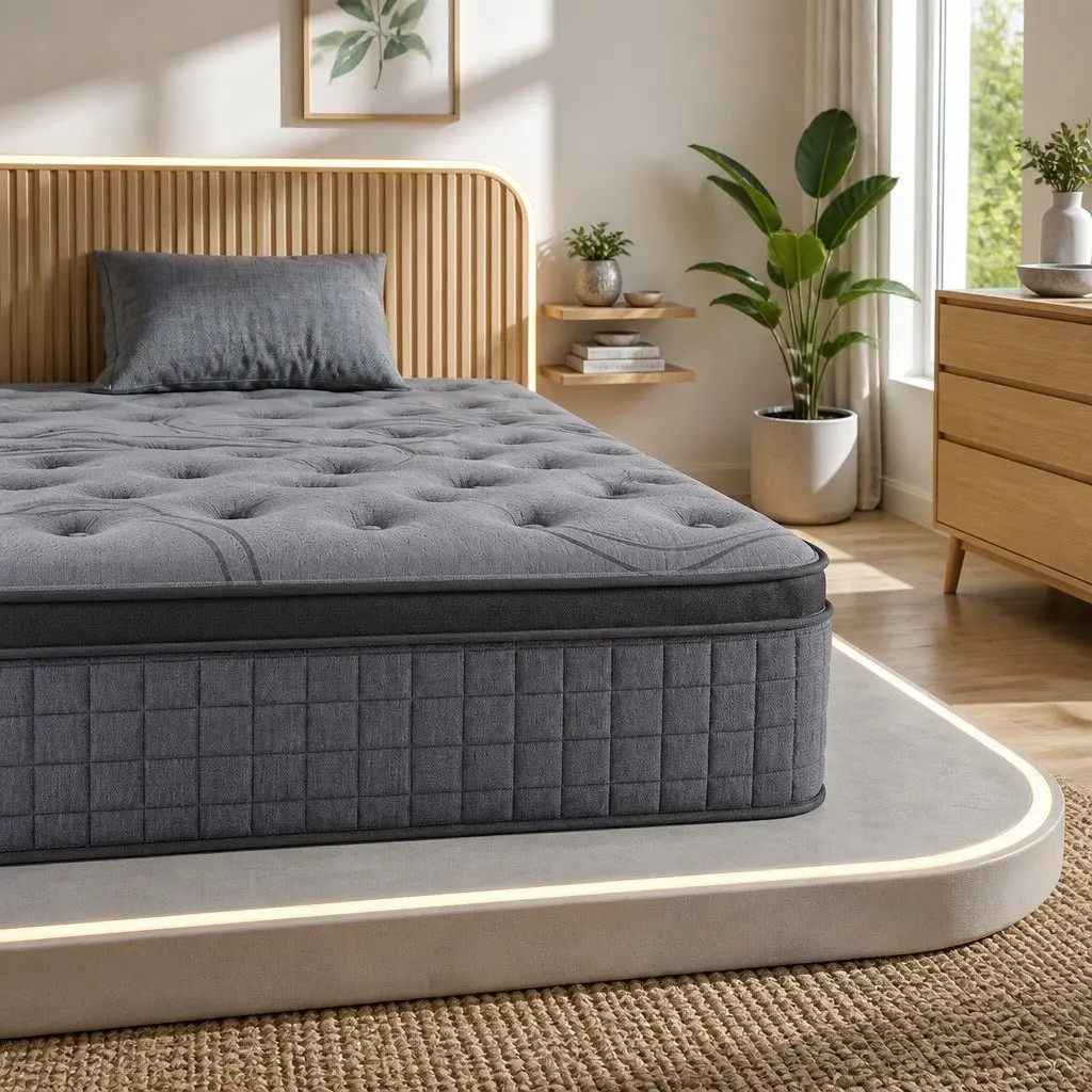 King Single Mattress for Supportive Sleep 33cm 8.0 Extra Firm with 7-Zone Pocket Spring and Dual-Row Edge Reinforcement