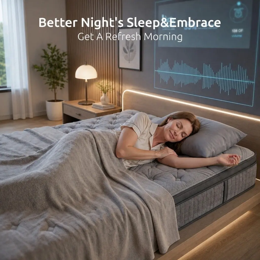 King Single Mattress for Supportive Sleep 33cm 8.0 Extra Firm with 7-Zone Pocket Spring and Dual-Row Edge Reinforcement