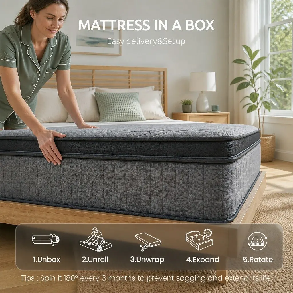 33cm Single Mattress with 7-Zone Support