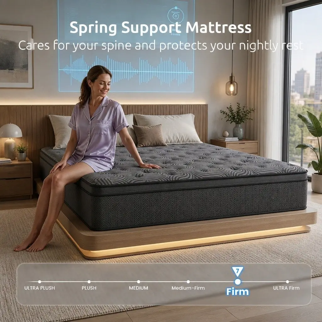 34cm King Hybrid Pocket Spring Gel Mattress