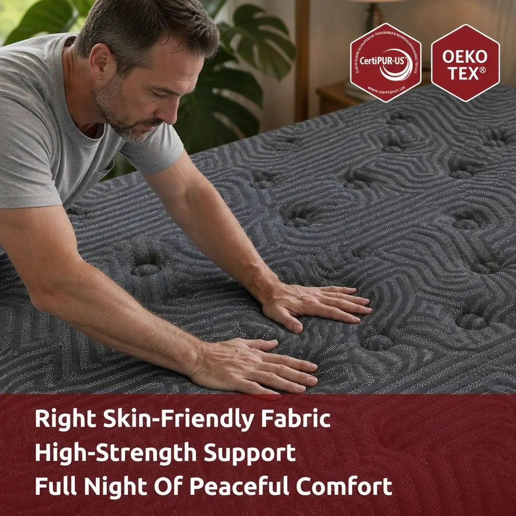 34cm King Hybrid Pocket Spring Gel Mattress