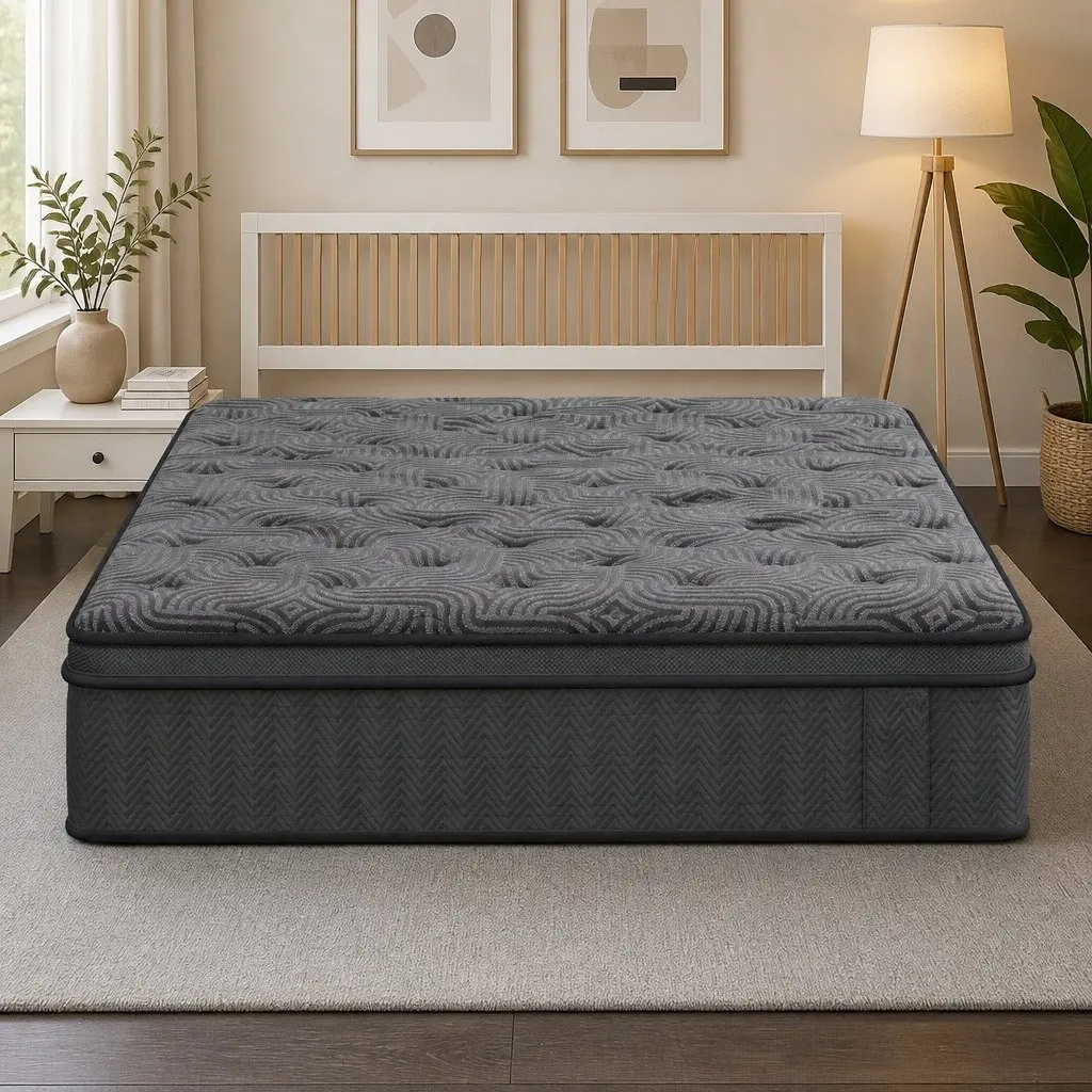 Queen Mattress 34cm Hybrid Pocket Spring Gel Memory Foam 5-Zone Support Bed