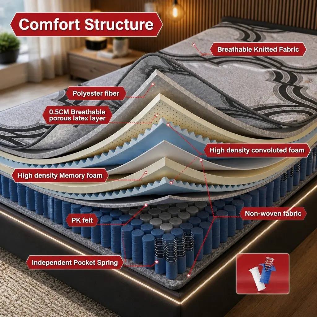 King Size 34cm Extra Firm Mattress
