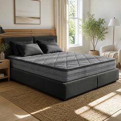 Double Mattress 18cm with Quilted Fabric and Foam Support