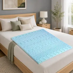 Single 8cm Memory Foam Mattress Topper with 11-Zone Design
