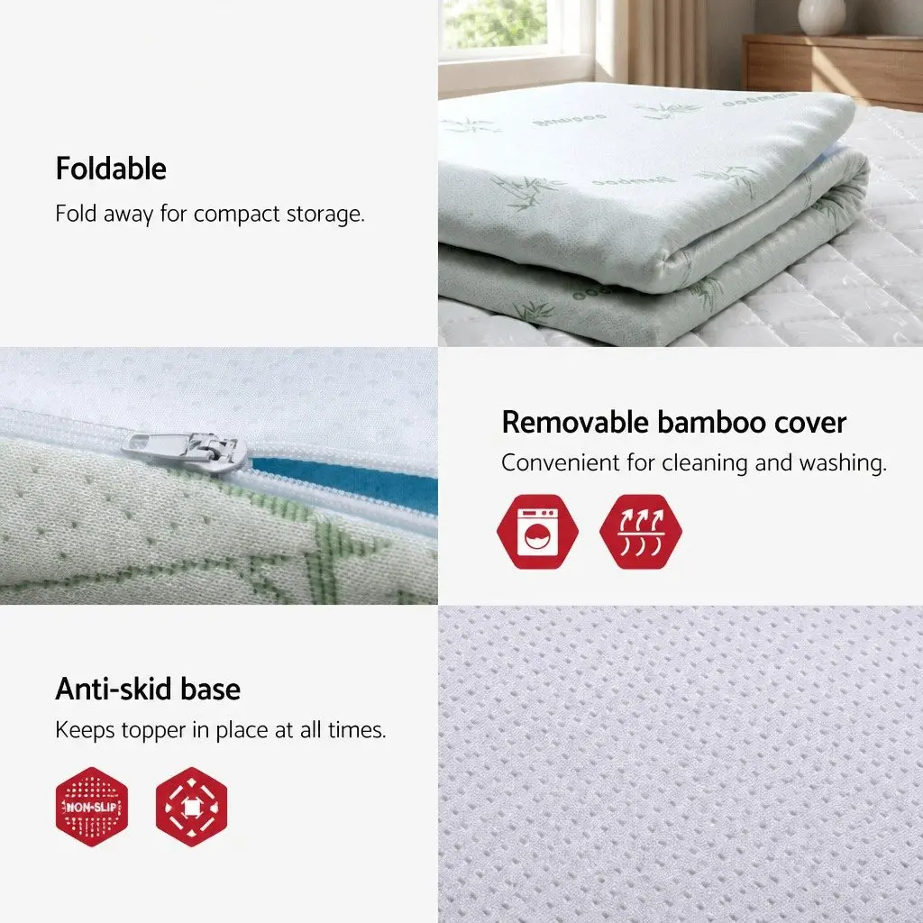 5cm Double Memory Foam Mattress Topper