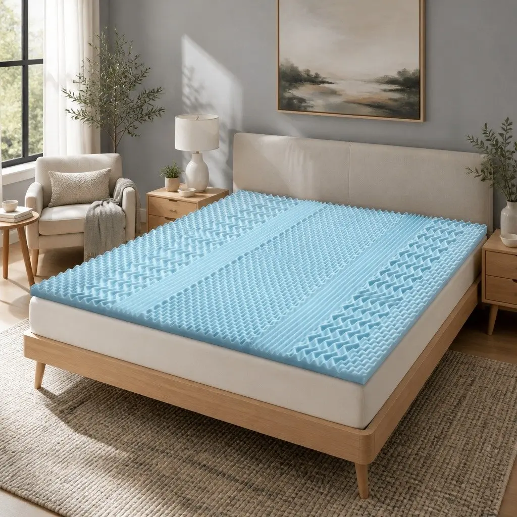 5cm Double Memory Foam Mattress Topper