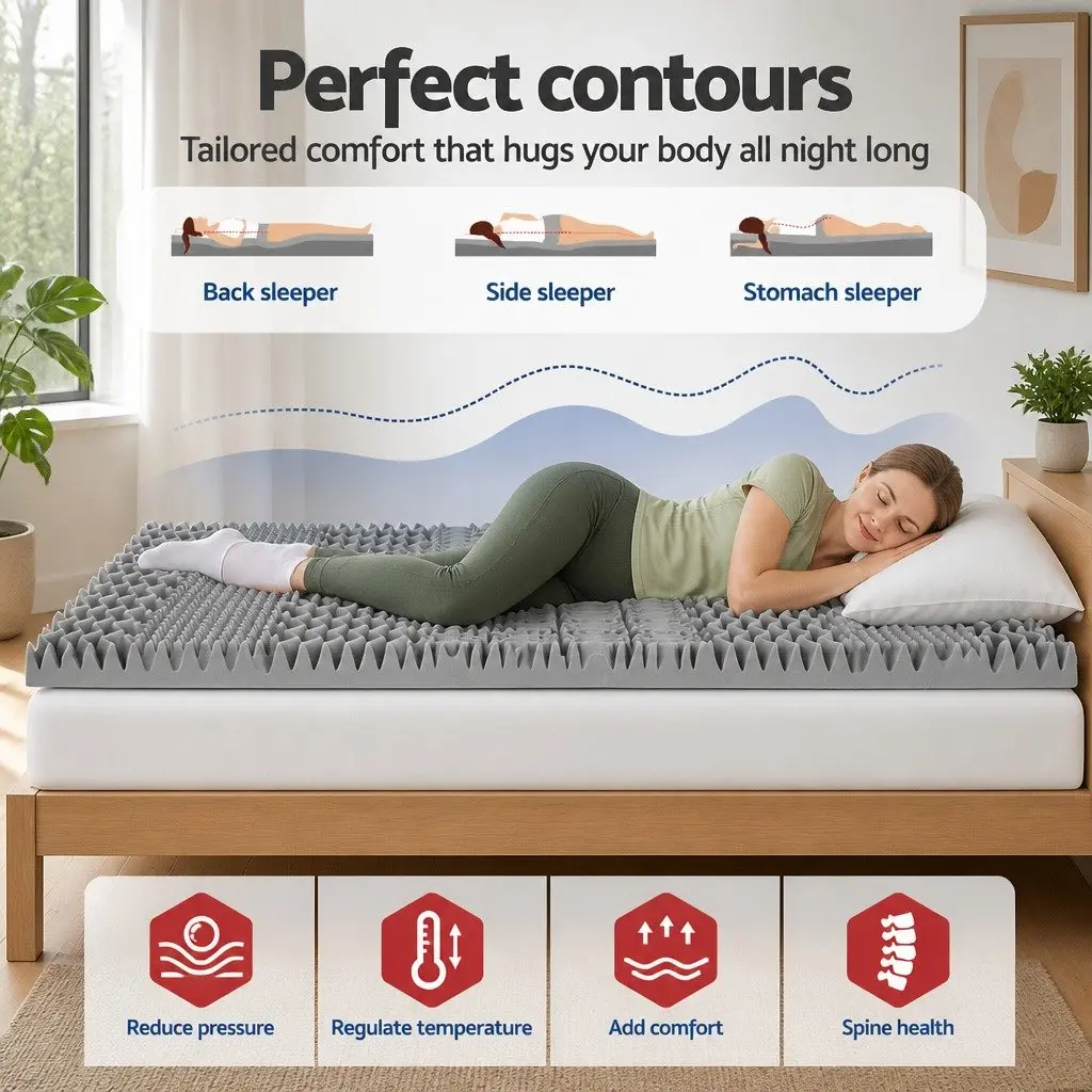 8cm Double Bed Mattress Topper with Graphite Infusion