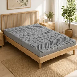 8cm Single Bed Mattress Topper: Graphite, 190cm x 90cm