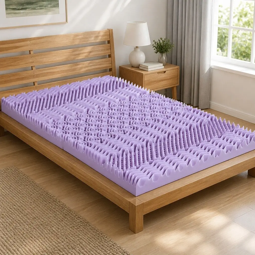 8cm King Single Lavender Mattress Topper