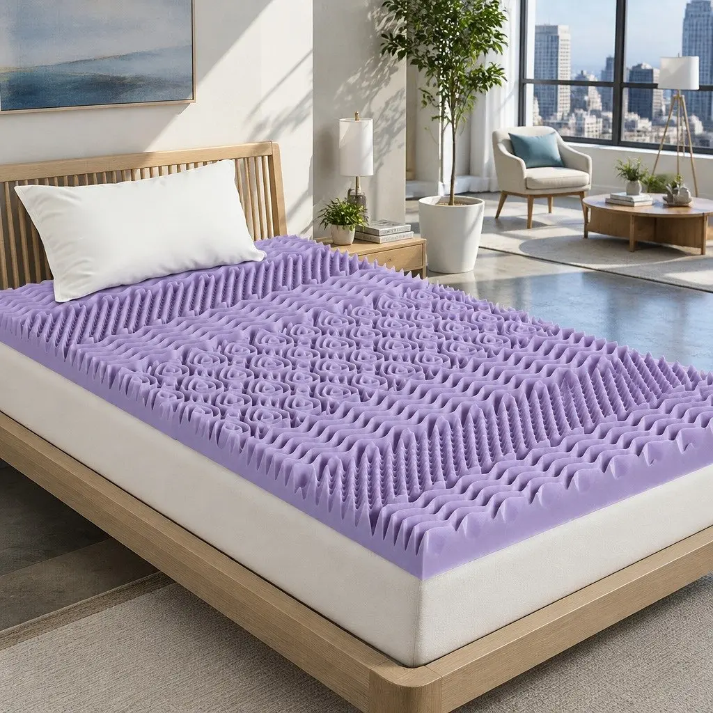 8cm King Single Lavender Mattress Topper