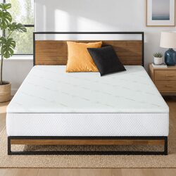 Memory Foam Mattress Topper 10cm Cool Gel Double Bed Mat Bamboo Cover Blue